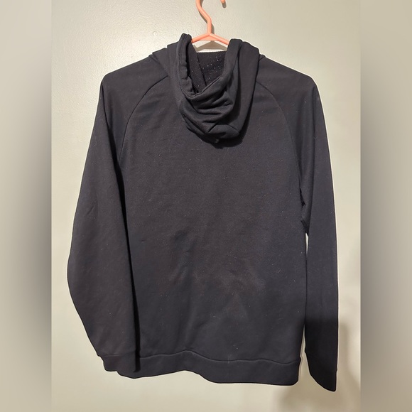 MEDIUM NIKE DRI FIT KNIT TRAINING GYM FULL ZIP HOODIE BLACK - Picture 2 of 4